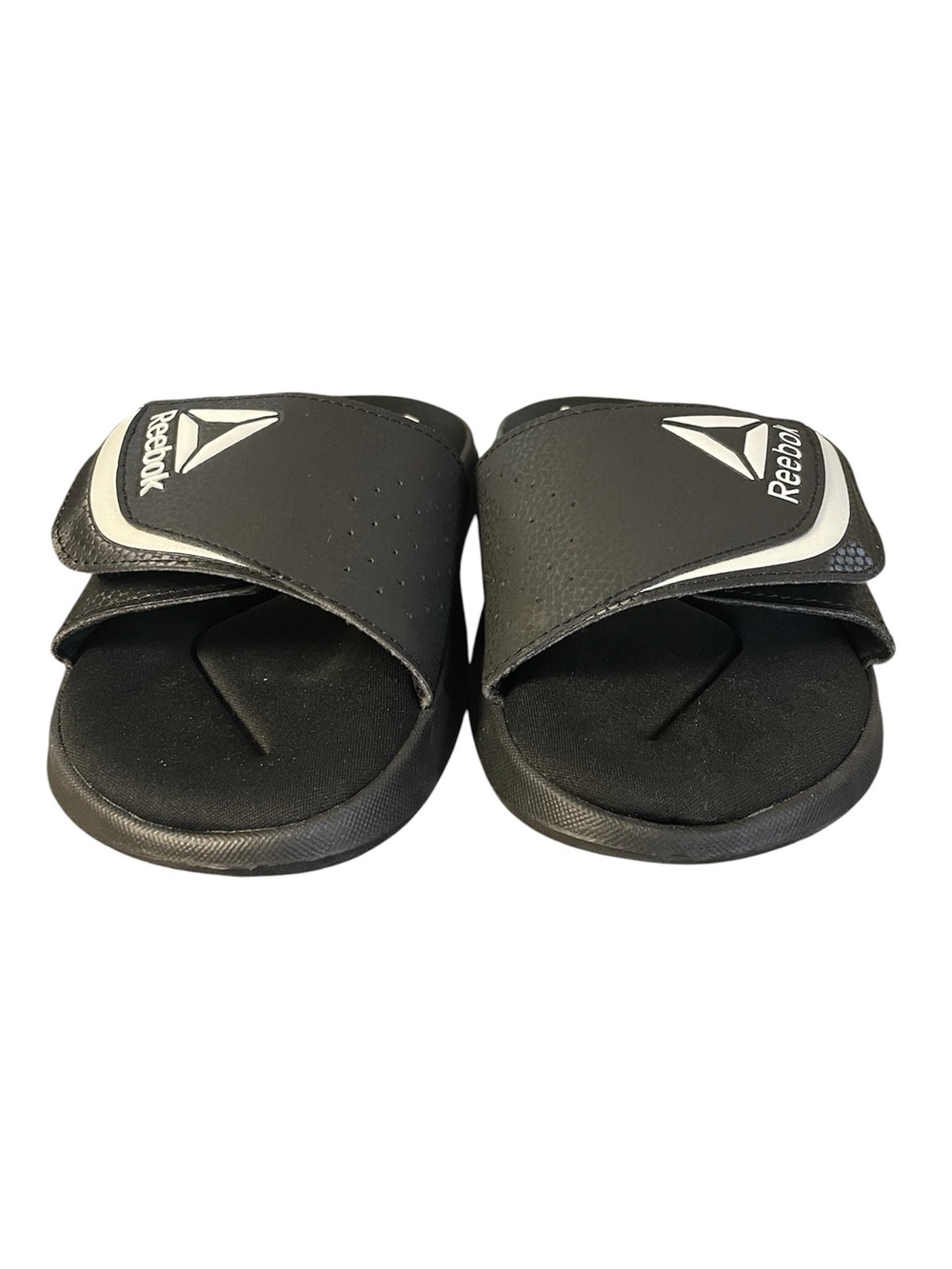 NWOT Reebok Delta Flow Black / White Slide Sandals Size Womens 6 - Picture 2 of 7
